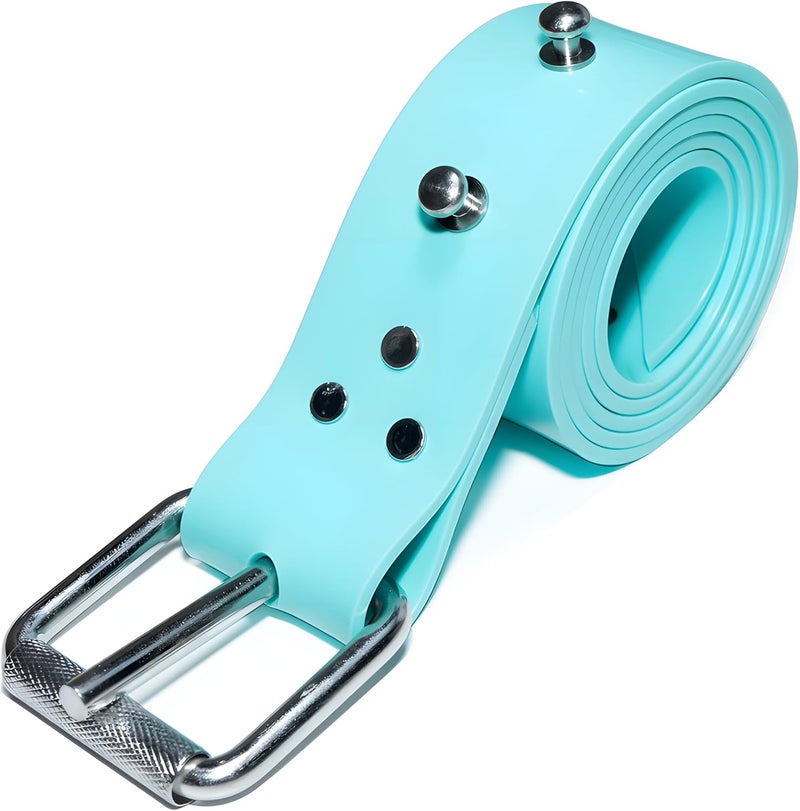 DiveTec Silicone Diving Weight Belt 54" (138cm) with Detachable Stainless Steel Fastening Studs – Ideal for Freediving & Spearfishing - Image 1